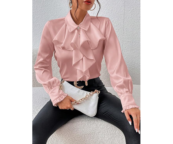 camicia con jabot