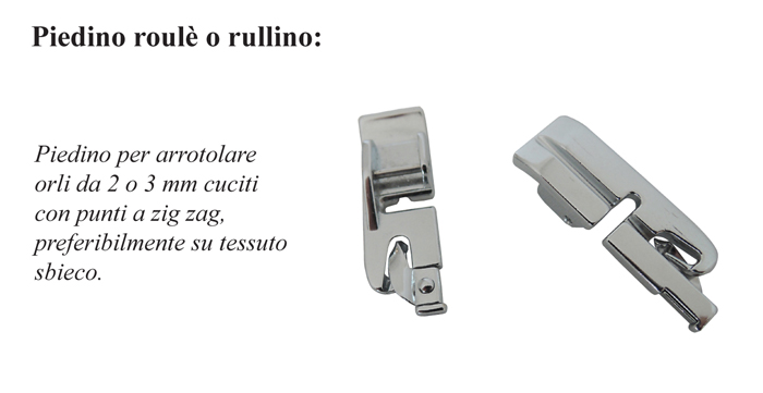 piedini per orlo a rullino