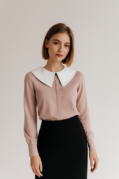 camicetta con collo a BABY