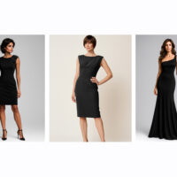selezione di abiti neri eleganti
