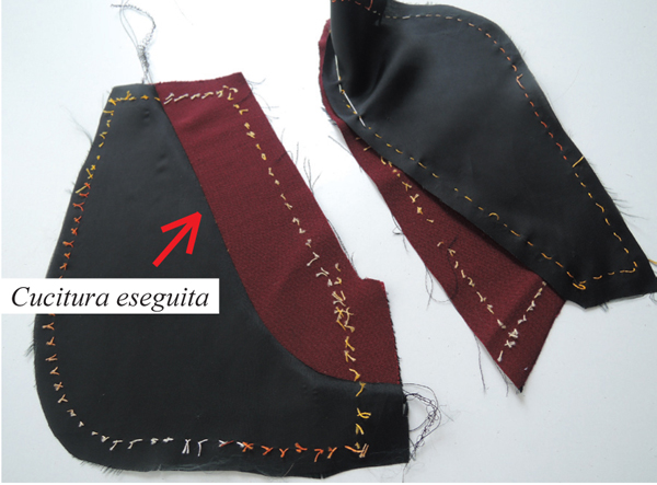 La tasca inserita nel fianchetto