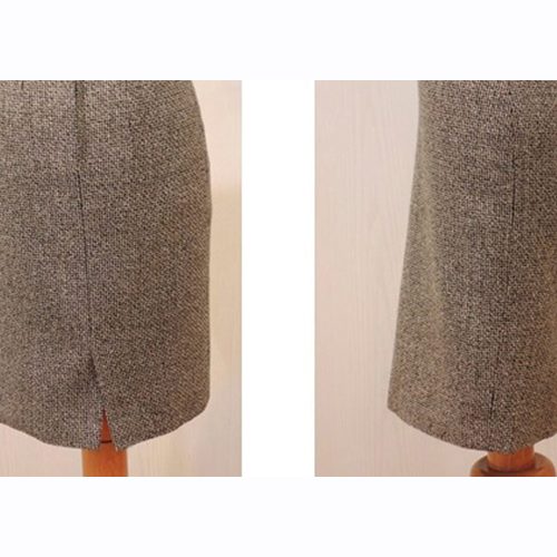 Correzione dei difetti su una gonna diritta